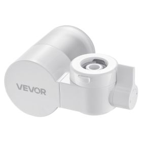 Faucet Mount Water Filters Sink Water Purifier for Kitchen White Horizontal