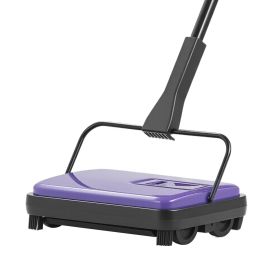 VEVOR Carpet Sweeper Manual, Floor Sweeper with 300 ml Dustbin Capacity Easy to Empty, 6.7 inch Cleaning Width for Home Office Carpets Pet Hair D