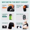 Heated Knee Massager with Vibration, Cordless Heating Pad for Knee Shoulder Elbow Stress Relief Deep Tissue, Knee Warmers Wrap