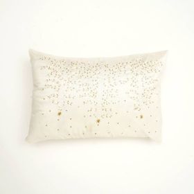 Polyester Pillow With Embroidery Work