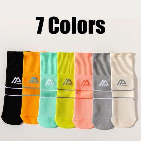 7 Pairs Compression Stockings For Women Colorful  Sock Running Fitness Sports Pressure Socks Deodorant And Breathable For Outdoor Sports Cycling And H