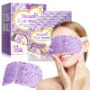 12 Pieces Self Heated Eye Mask Disposable Eye Heating Pad Moisturizing Heat Eye Mask Lavender Sleep Eye Mask for Daily