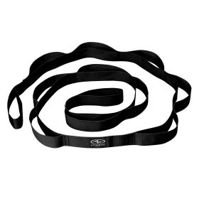 Athletic Works Recovery Resistance Stretch Strap Exercise Band With Multiple Hand Holds, Flexibility And Mobility Trainer