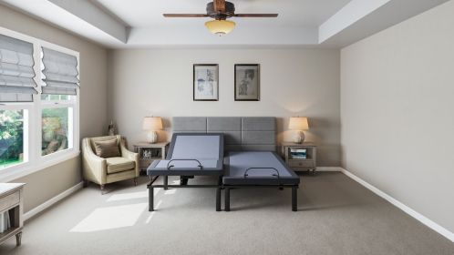 OS2 Split California King Adjustable Bed Base with Head and Foot Position Adjustments