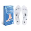 Houkea Comfortable Massage Insoles Leg Raised Invisible Support Durable Lightweight Massage Insoles