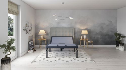 OS3 Full Adjustable Bed Base with Three Vibration Modes and Head and Foot Position Adjustments