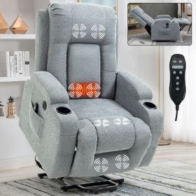 Infinite Position Single Motor Up to 350 LBS Power Lift Recliner Chair for Elderly