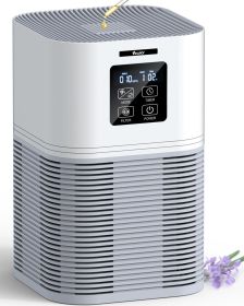 VEWIOR 2 in 1 Air Purifier with H13 Filters for Home Allergies Pets Hair Odor Eliminators Aromatherapy diffuser and Auto Mode Quiet Air Cleaner f
