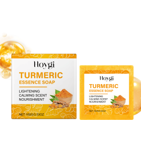 Hoygi Turmeric Cleansing Soap Gently Cleans And Moisturizes Body Skin Delicate, Clean And Refreshing Cleansing Soap