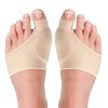 2pcs Soft Silicone Toe Hallux Valgus Separators (Suitable For Night And Home Use And Replace Them Regularly); Straighteners Bunion Relief Pads
