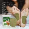 12Pcs/1 Pack Natural Wormwood Artemisia Argyi Detox Foot Care Patche Pad Weight Loss Relieve Stress Relaxation Deep Cleansing