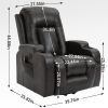Infinite Position Up to 350 LBS Power Lift Recliner Chair for Elderly, Heavy Duty Motion Mechanism with 8-Point Vibration Massage and Lumbar Heating