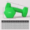 40 LBS Hex Dumbbell Set with Vertical Rack, Adjustable Dumbbells, Hand Weights for Home Gym Strength Training, Green