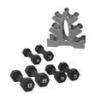 CAP Barbell 32 lb Neoprene Dumbbell Set With Storage Rack, Black, Non-Slip Coated Free Weights For Home Workouts  Highlights Inclu