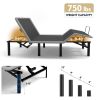 Adjustable Bed Frame with Massage Head & Foot Incline Queen Size Wireless Remote, two types of USB ports: Type-A and Type-C, LED Night Light