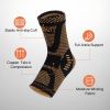 COPPER Ankle Brace Socks for Sprained Ankle Compression Sleeve - Plantar Fasciitis Relief Brace