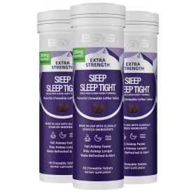 BSYS  Coffee Flavor But Make It Sleepy These Sleep-support Chews Taste Like Your Favorite Brew No Jitters  Just Cozy Vibes To Drift Off Easy  SleepHac (Option: Three bottles)