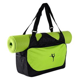 Multifunction Yoga Mat Tote Bag: Lightweight, Durable, Breathable Pouch (Color: Green)
