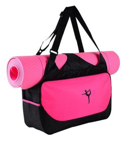 Multifunction Yoga Mat Tote Bag: Lightweight, Durable, Breathable Pouch (Color: Red)