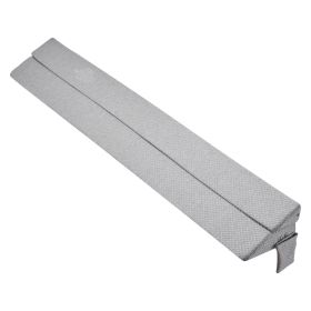 Bed Wedge Pillow for Headboard Bed Gap Filler Fill 0-7" Gap (size: 76"x10"x6")