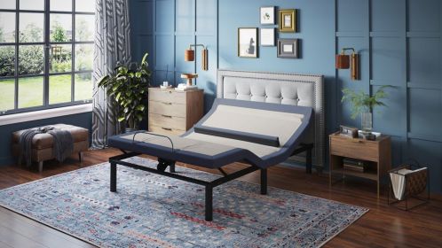 OS65 Adjustable Bed Base with Head/Foot Tilt and Lumbar Position Adjustment (size: California King)