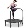 VEVOR Foldable Mini Fitness Trampoline Adults Exercise Rebounder with Handle