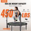VEVOR Foldable Mini Fitness Trampoline Adults Exercise Rebounder with Handle