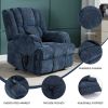 Dual Motor Heat Massage Infinite Position Up to 350 LBS Electric Power Lift Recliners with Power-Remote, Medium-firm and Heavy Duty