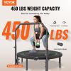 VEVOR Foldable Mini Fitness Trampoline Adults Exercise Rebounder with Handle
